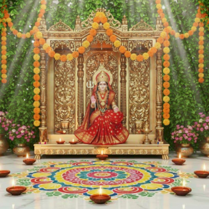Wooden Temple Design for Modern Indian Families