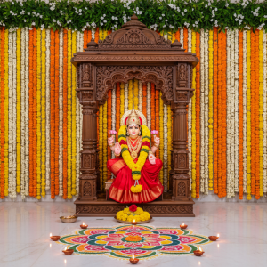 Exclusive Wooden Temple Craftsmanship for Mata Mandir