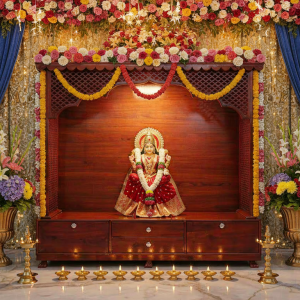 Wooden Mata Mandir with Premium Craftsmanship