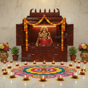 Royal Wooden Temple Design for Mata Ji