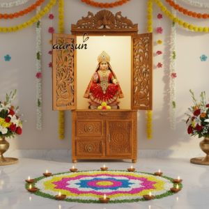 Premium Wooden Mata Mandirs with Elegant Finishes