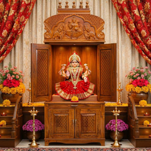 Royal Wooden Mata Rani Mandir